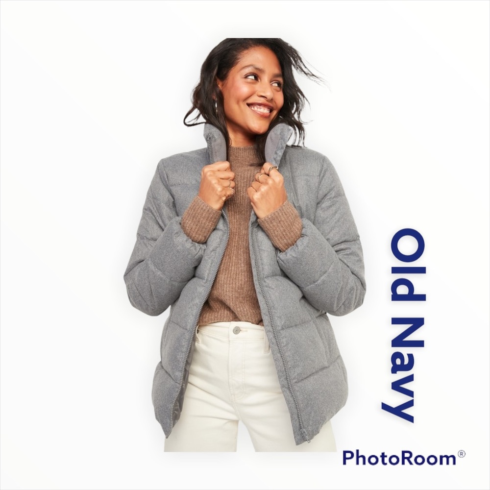Old Navy Frost-Free Textured Puffer Zip Jacket